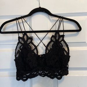 Free People Adella Bralette Black